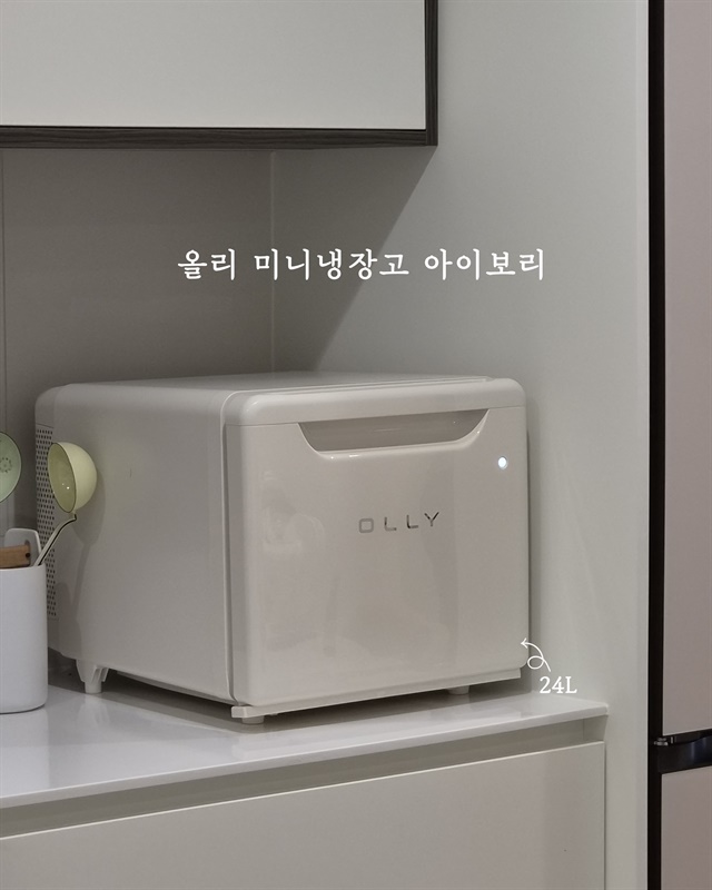 올리 미니냉장고 아이보리 공구 이미지