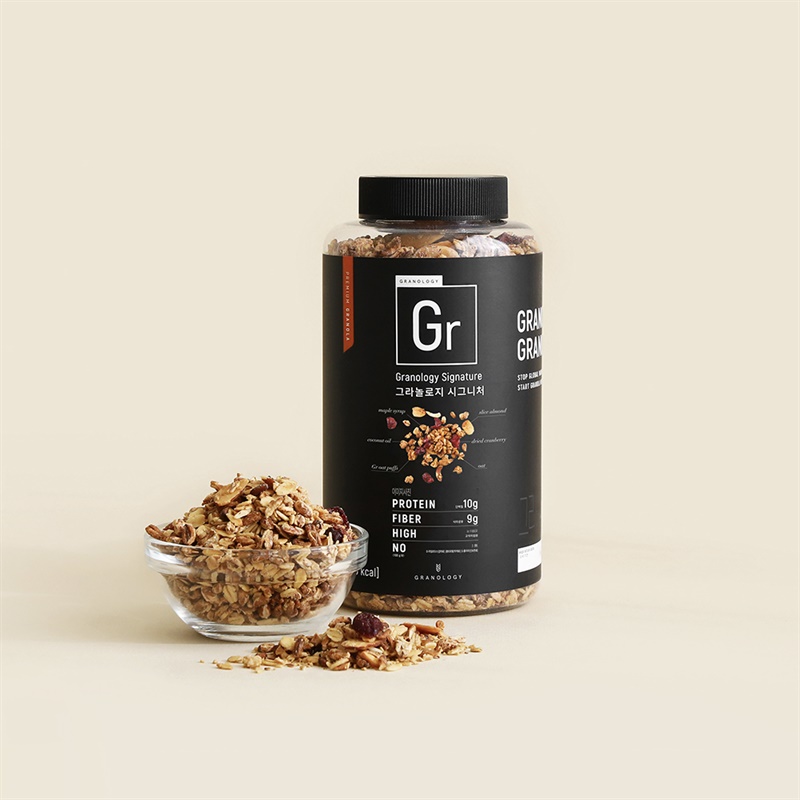 [그라놀로지] [무료배송] 그래놀라 1등 브랜드 / 국내최초!! 수제 비건 프리미엄 저당 프로틴 그래놀라 /  감미료, 착색료, 보존료가 없는 식물성 재료만을 사용한 NO 인공첨가물 / 그런데 너~~무 맛있어요!!