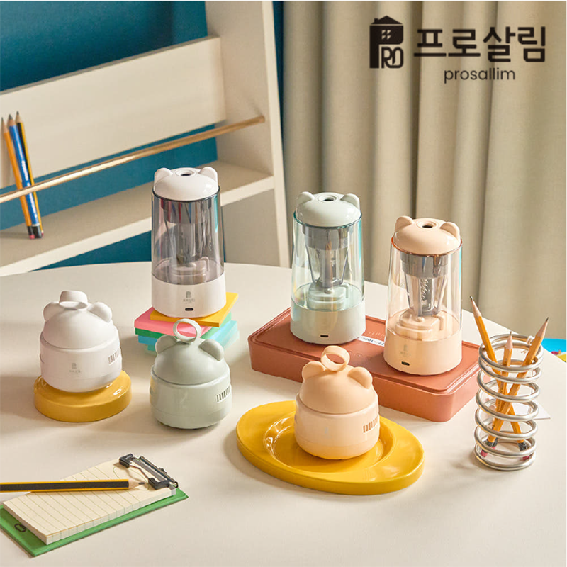 프로살림' 자동 연필깎이 2종 & 지우개 청소기