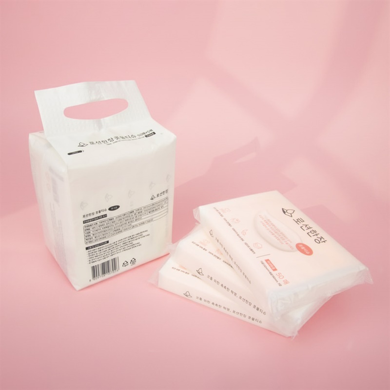 ‘로션한장' 3겹 콧물티슈 (50매 x 5팩)