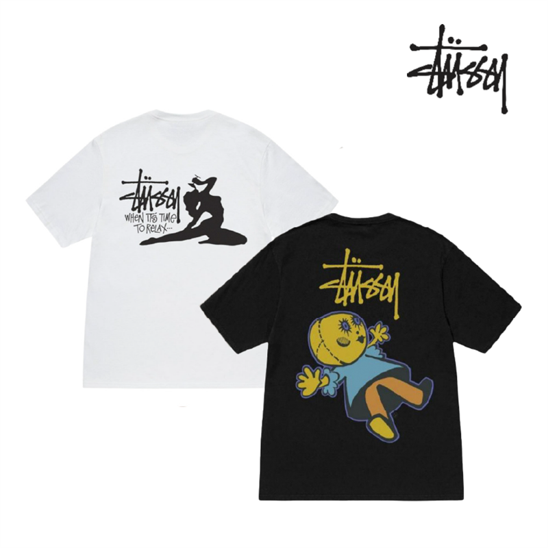 (역시즌특가)스투시" 돌리 & 릴렉스 반팔티