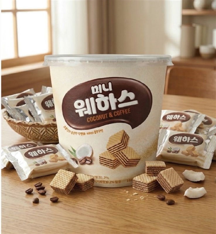 미니 웨하스 코코넛 커피맛 & 블루베리맛
