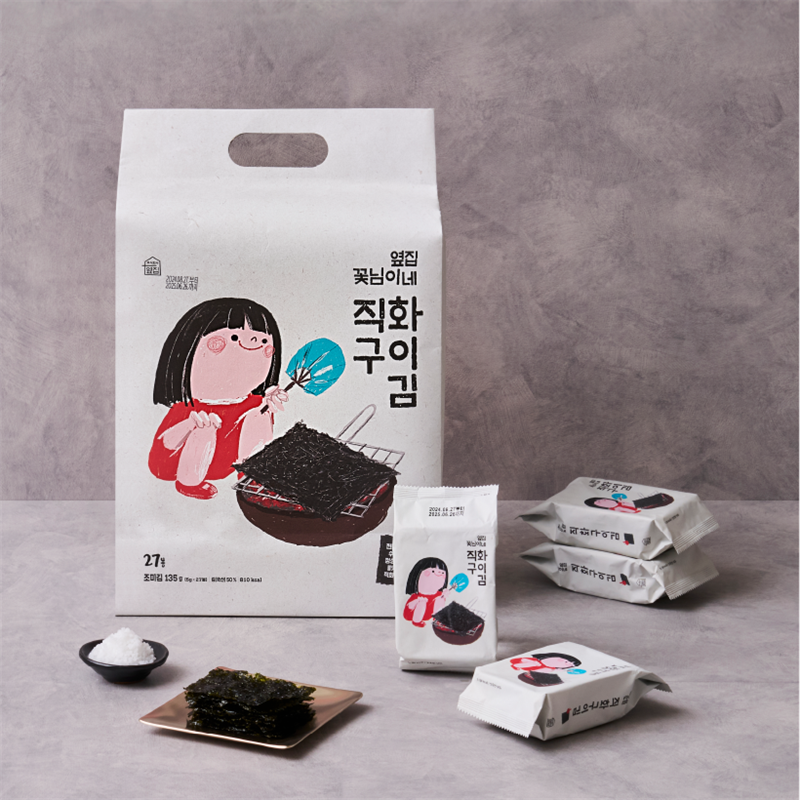 [도시락김] "옆집 꽃님이네" 직화구이맛 / 와사비맛