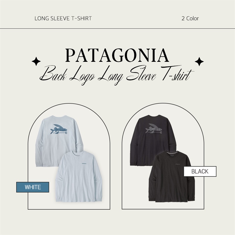💙 QR인증 파타고니아 플라잉 피쉬 백 로고 롱슬리브