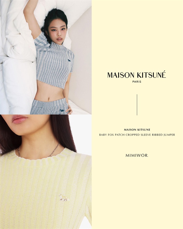 𝖬𝖺𝗂𝗌𝗈𝗇 𝖪𝗂𝗍𝗌𝗎𝗇𝖾 🦊 𝖡𝖺𝖻𝗒 𝖥𝗈𝗑 𝖱𝗂𝖻𝖻𝖾𝖽 𝖩𝗎𝗆𝗉𝖾𝗋 폭스 리브드 니트탑