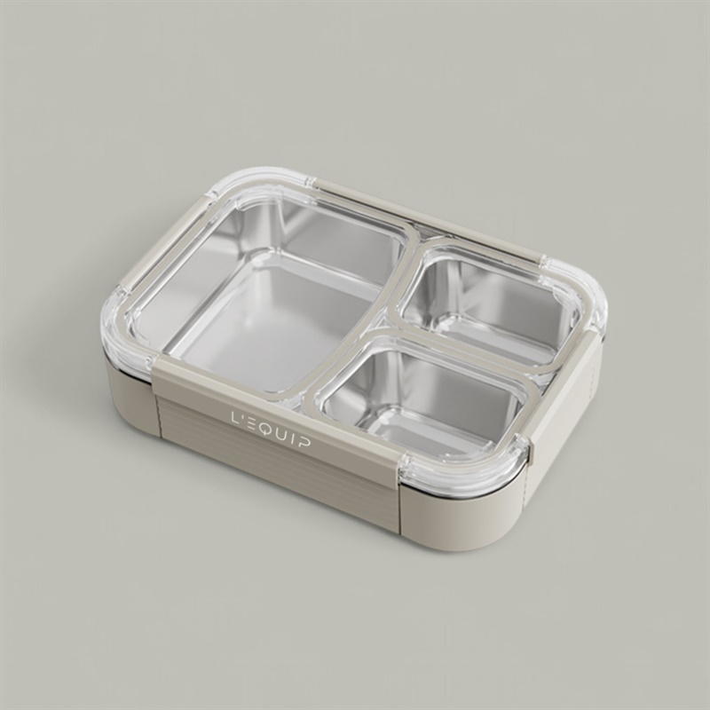 르큅 304스텐 완벽밀폐 3구 도시락