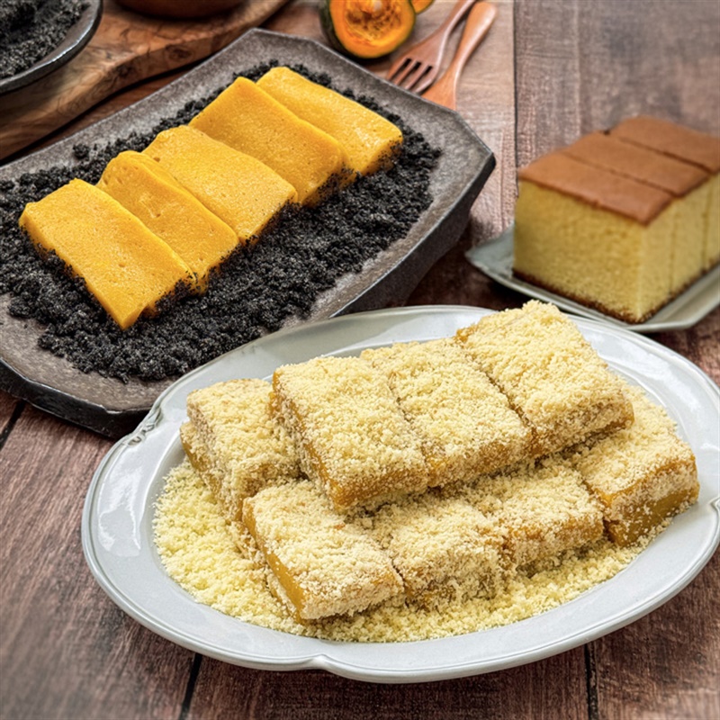 데이원 x 리만월 국산쌀 카스테라 흑임자 호박인절미