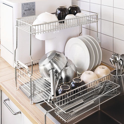 스토피아 2in1 울트라 초대형 익스텐드 확장 식기건조대