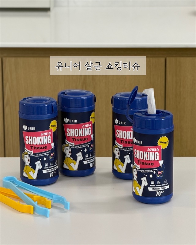 유니어 살균 쇼킹티슈
