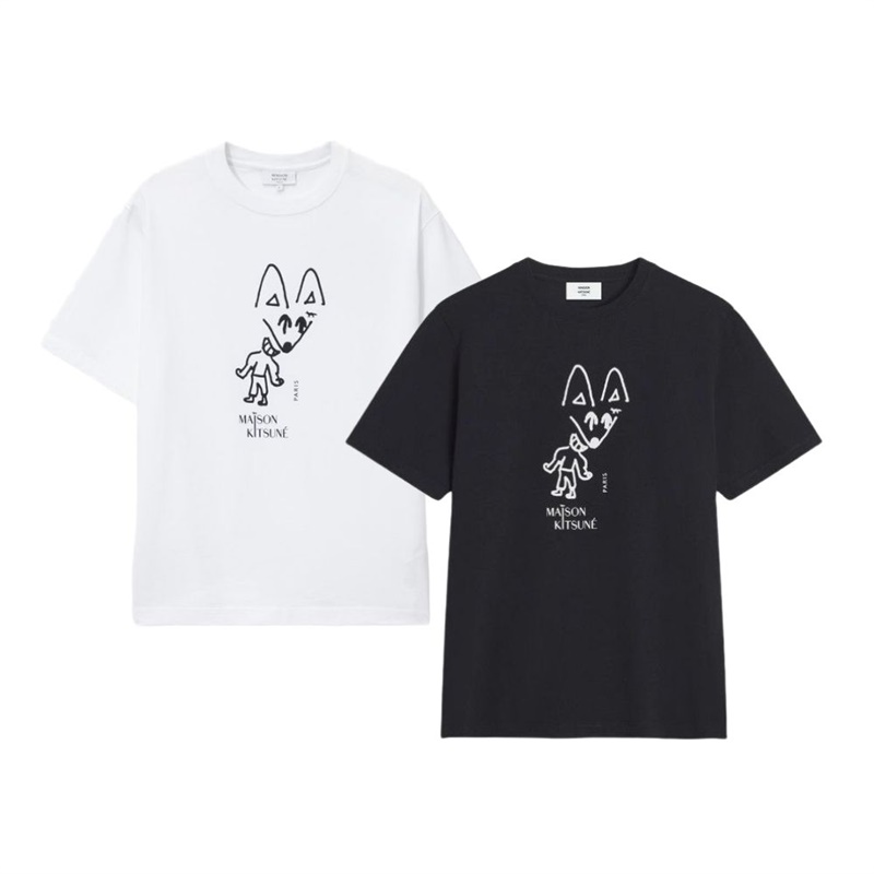 메종키츠네 파티 폭스 반팔티