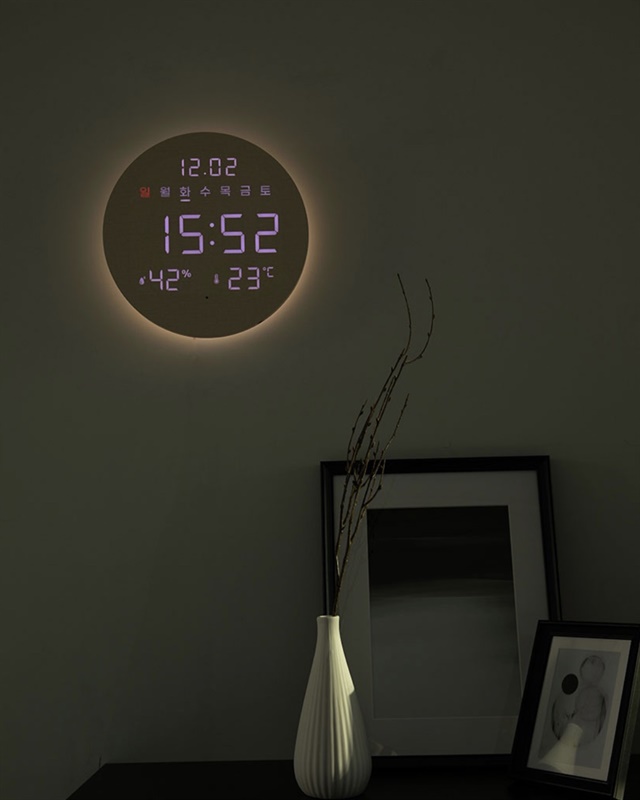 오아 데이클락 LED 벽시계
