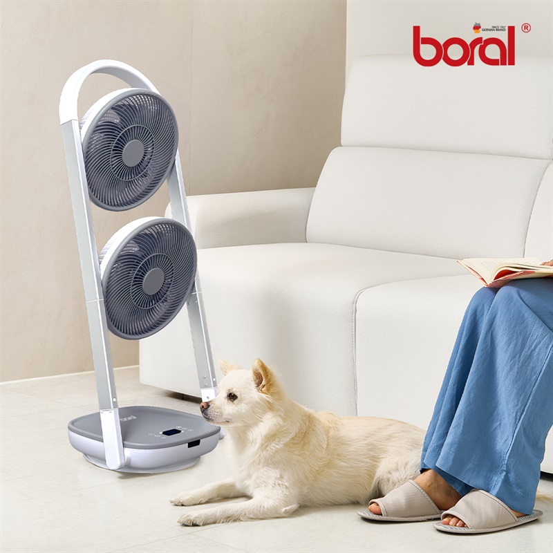 보랄 BLDC 싱글/듀얼 헤드 접이식 선풍기 BR-S600CF