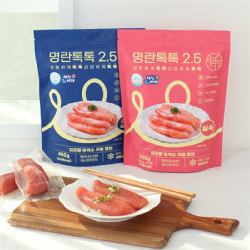 [도로시집밥x아라향] 명란톡톡 2.5% 초저염 무색소 개별진공포장 파우치 & 명란볶음장