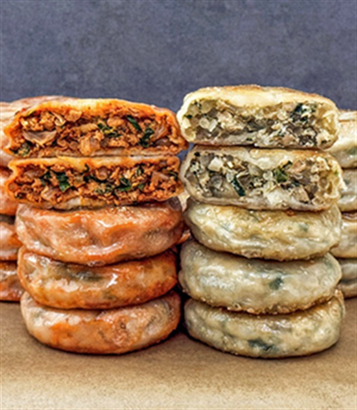 1+1 26년전통 생야채! 국산재료듬뿍! 우리밀 왕 호떡만두2종