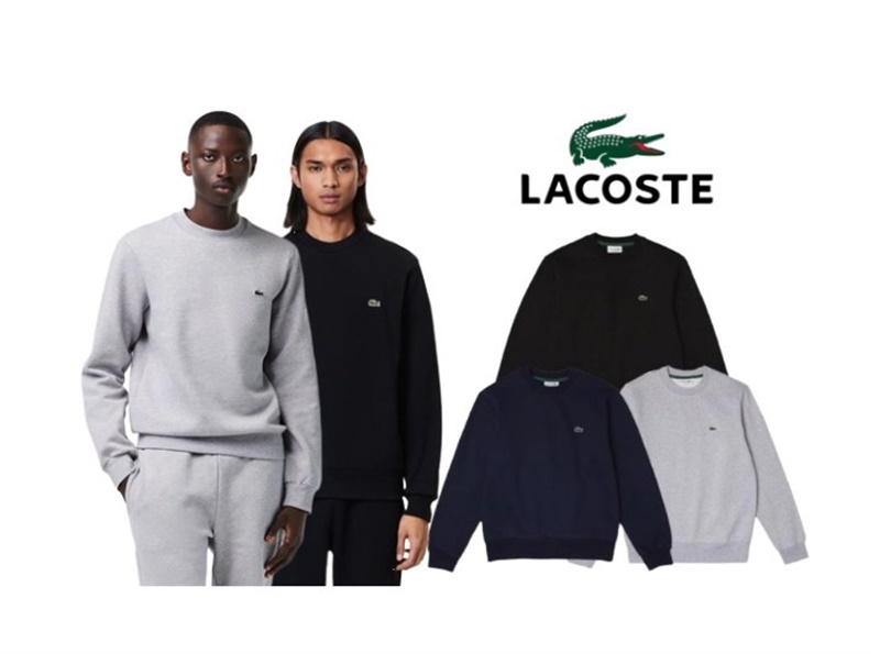 라코스테 크루넥 라운드 맨투맨 오버핏 SH9608