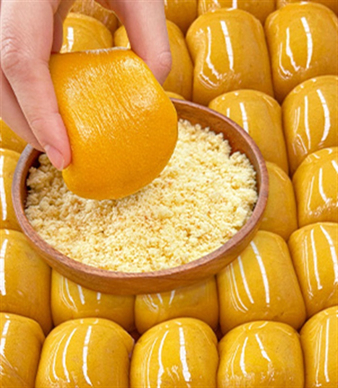 40년전통 명물 물방울 단호박 인절미1KG+카스테라 콩고물